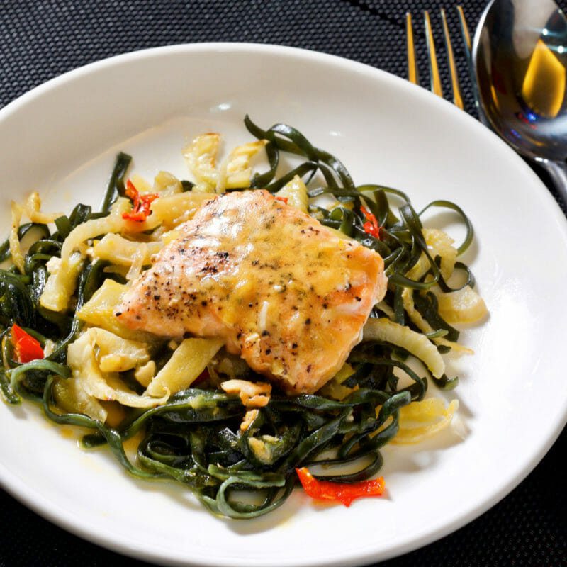 Salmon slowbaked with fennel and orange delectabilia