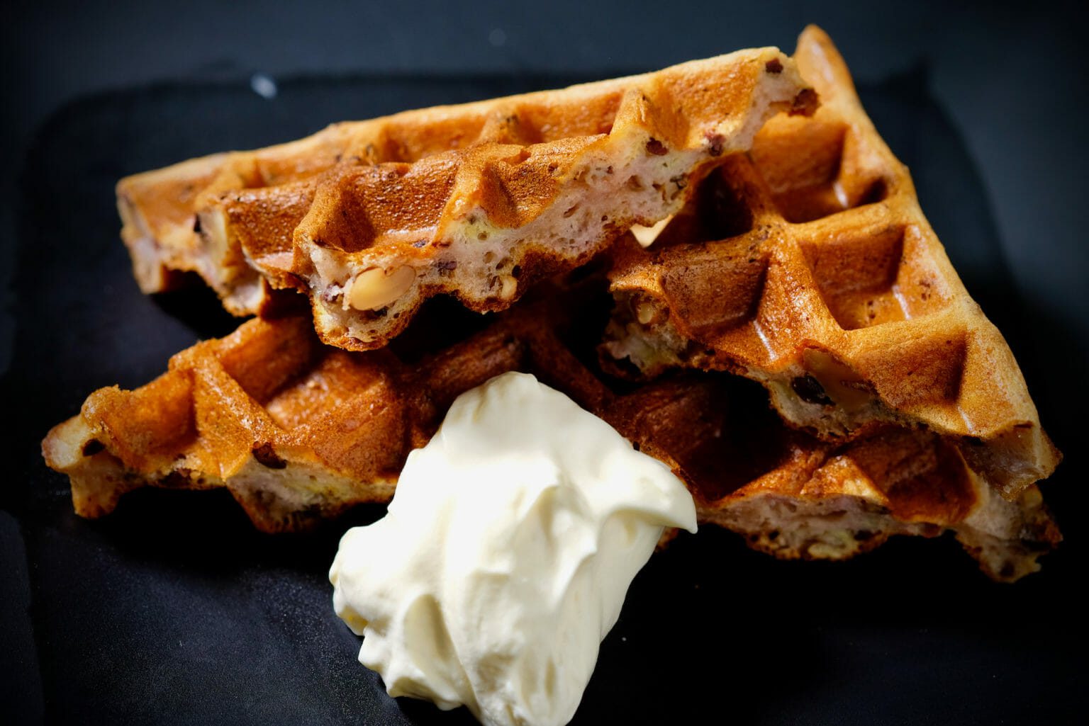 banana-walnut-cacao-sourdough-waffles