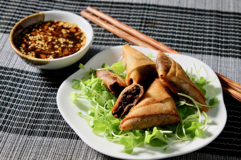 black-pudding-apple-parcels-ginger-garlic-dipping-sauce