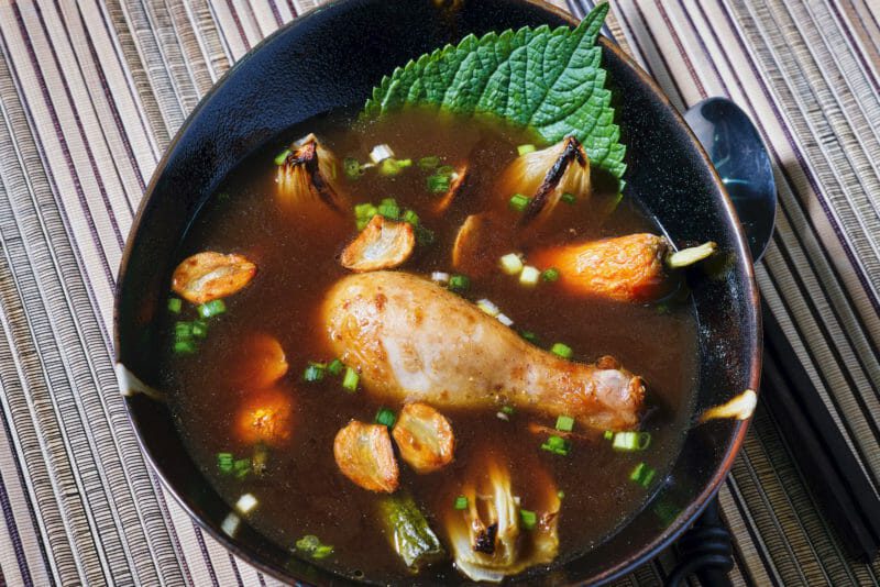 chicken-garlic-broth