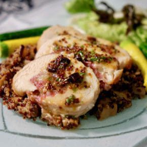 chicken-with-dried-apricots-maple-mustard-sauce