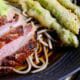 kamo-nanban-crispy-skin-duck-asparagus-tempura-soba-noodles