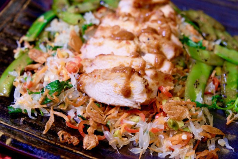 miso-ginger-chicken-pomelo-salad