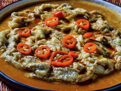 grilled-eggplant-mala-sauce