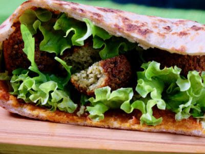 falafel-with-pita-bread-and-chilli-jam