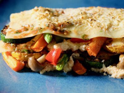 vegetarian-roasted-vegetable-mini-lasagna