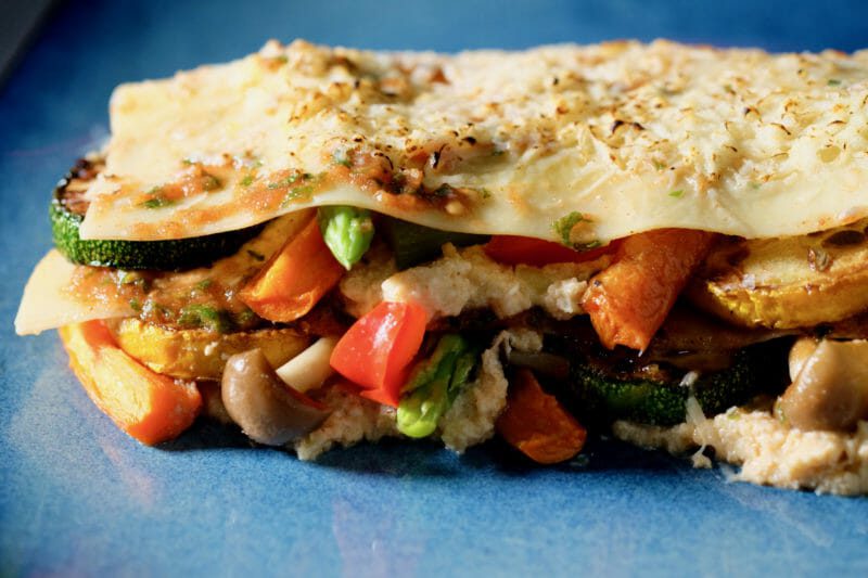 vegetarian-roasted-vegetable-mini-lasagna