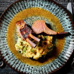 marinated-rack-of-lamb-herbed-polenta