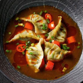 mushroom-spinach-dumplings-mala-broth