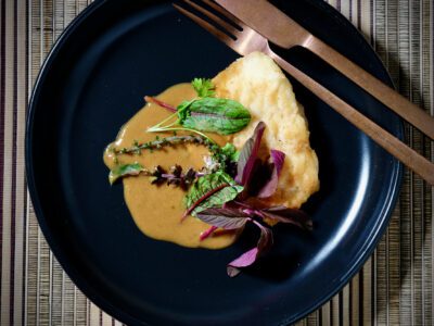 pan-fried-orange-roughy-miso-mustard-butter-sauce