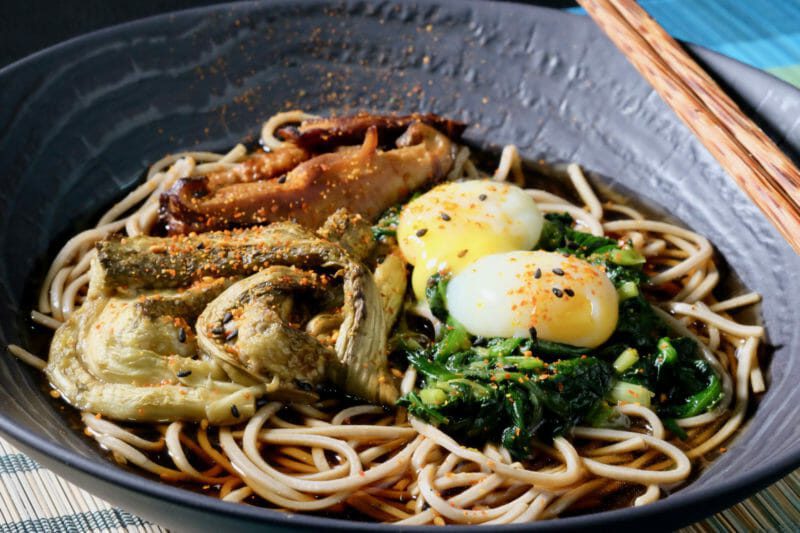 soba-noodles-with-grilled-eggplant