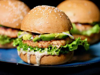 salmon-avocado-burger-honey-mustard-mayo