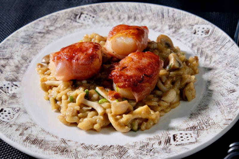 mushroom-risotto-with-scallops